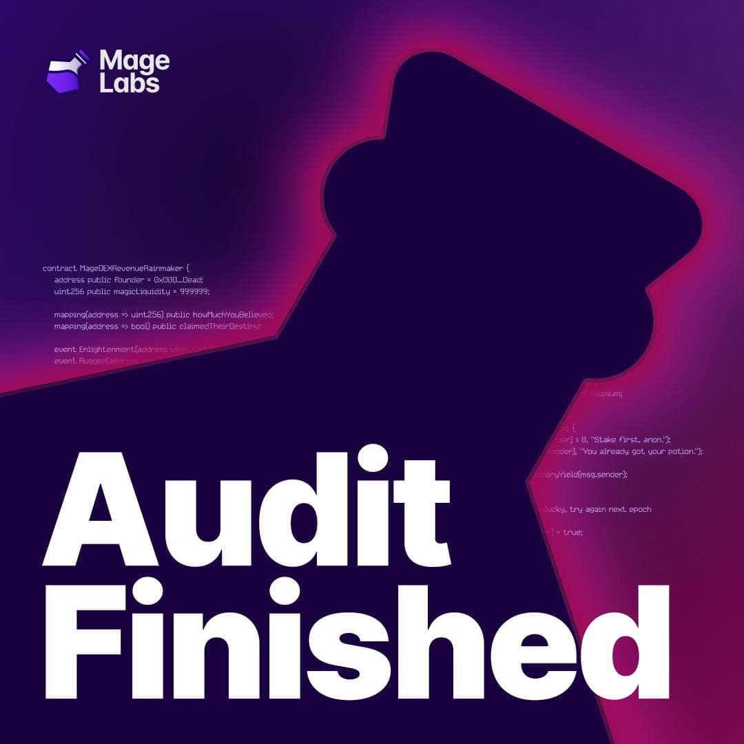 Mage Labs Smart Contract Security Audit Finished